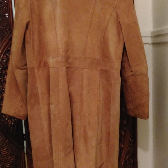 Tan Suede Long jacket - Picture 9 of 10